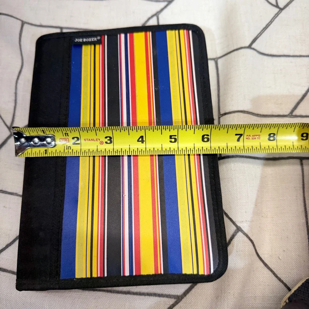 Joe Boxer VTG 2003 Planner Organizer Undated Striped Y2K Smiley Face 6-Ring
